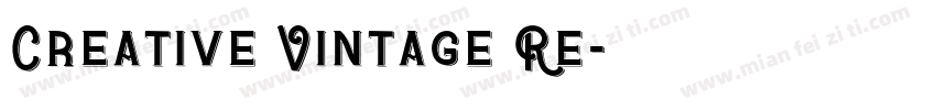 Creative Vintage Re字体转换